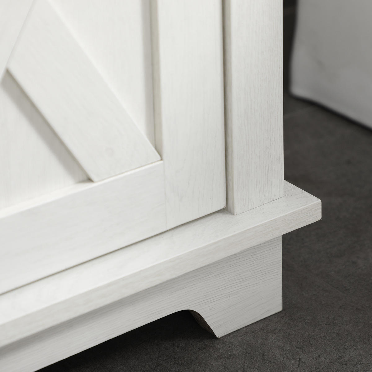 WASCHBECKENUNTERSCHRANK DE-15894 mit Doppeltür & Nische Weiß - Weiß, Holzwerkstoff (60/60/30cm) - ComfortXL