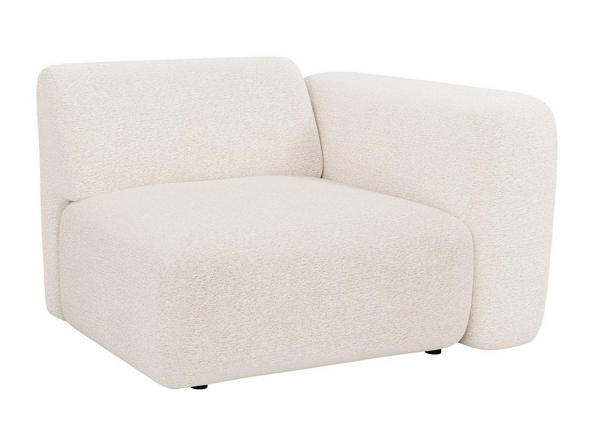 SESSEL mit gerader Rückenlehne - 1 Person - stoff - weiß Pogni - Weiß, Textil (103/73/97cm) - Vente-Unique