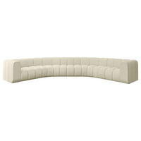 WOHNLANDSCHAFT modulares Sofa Lazro-U1 - 373x373x70 cm Beige - Beige, Holzwerkstoff/Textil (373/70/373cm) - ALTDECOR