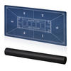 POKERMATTE - Blau, Wellpappe/Kunststoff (120/0.2cm) - Relaxdays