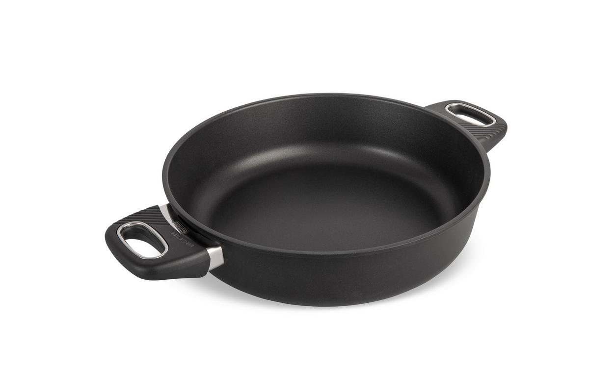 SERVIERPFANNE INDUKTION ⌀28cm - Schwarz, Kunststoff/Metall (28cm) - Gastrolux