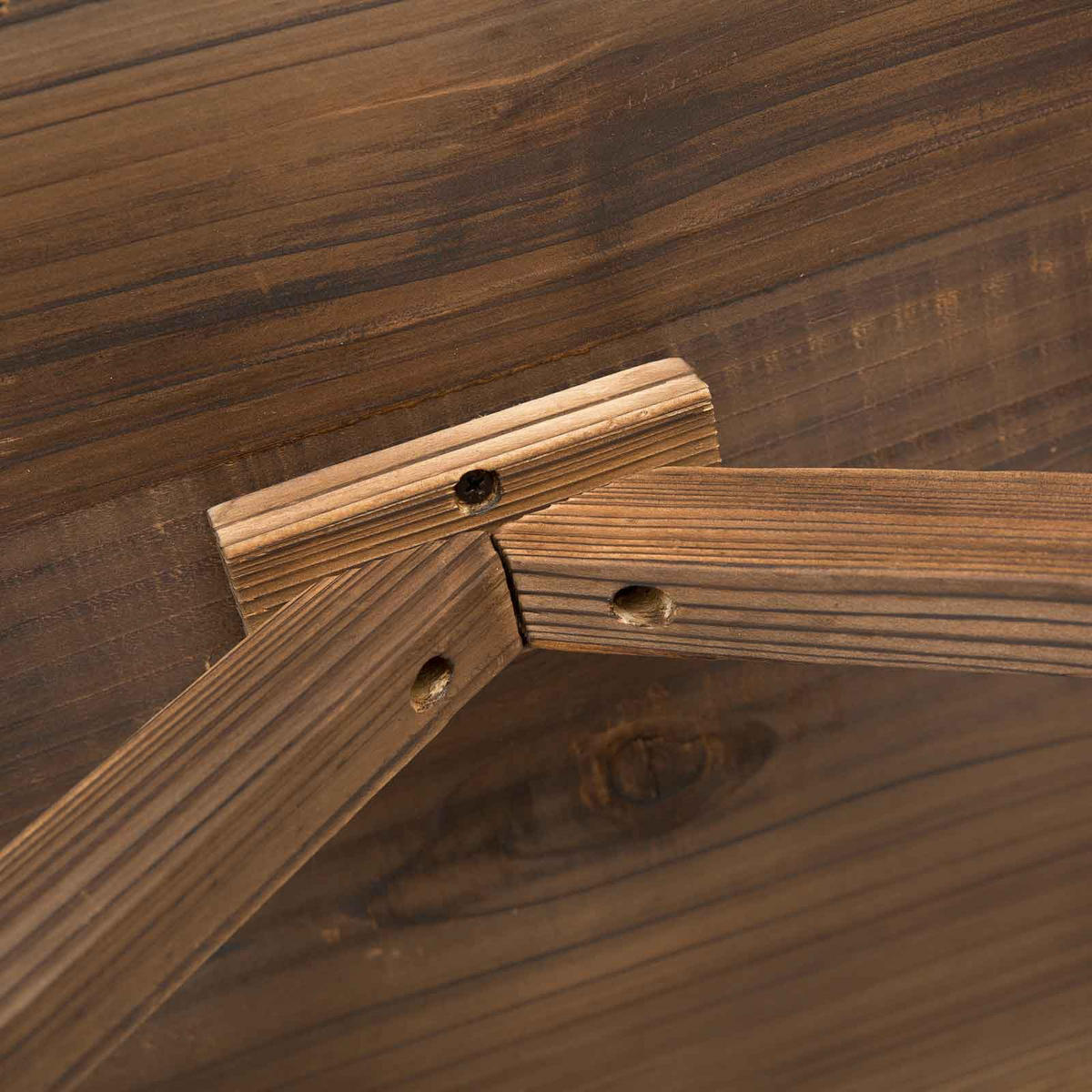 GARTENTISCH DE-07295 mit Räderform und Massivholz Natur - Naturfarben, Holz (110/60/65cm) - ComfortXL
