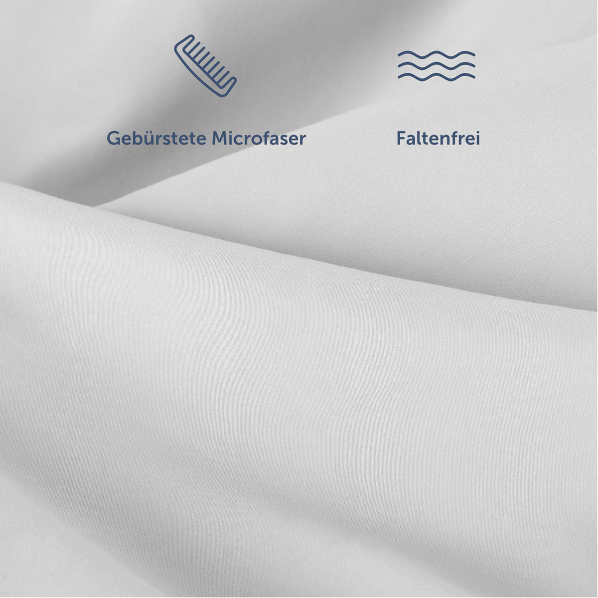 BETTWÄSCHE 4-teilig, 135/200 cm & 80/80 cm, Hellgrau - Hellgrau, Textil (135/200cm) - Blumtal