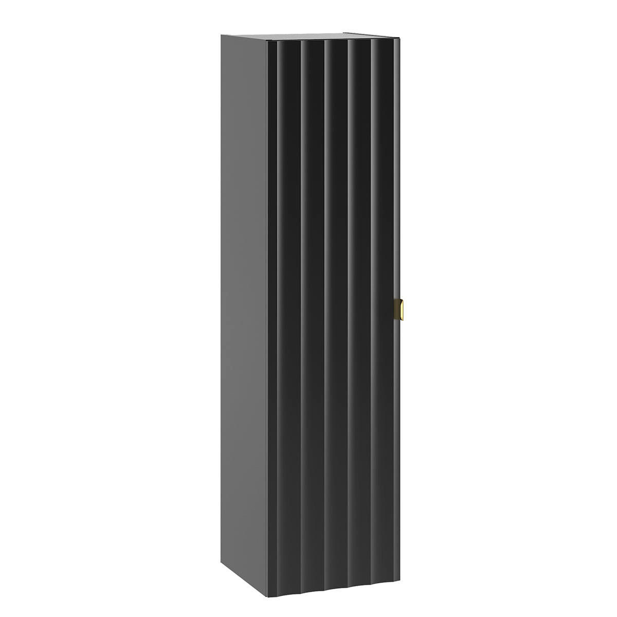 ZÁVESNÁ SKRINKA Lexa Čierna - čierna, kompozitné drevo (34.5/130/31.8cm) - Petits-meubles