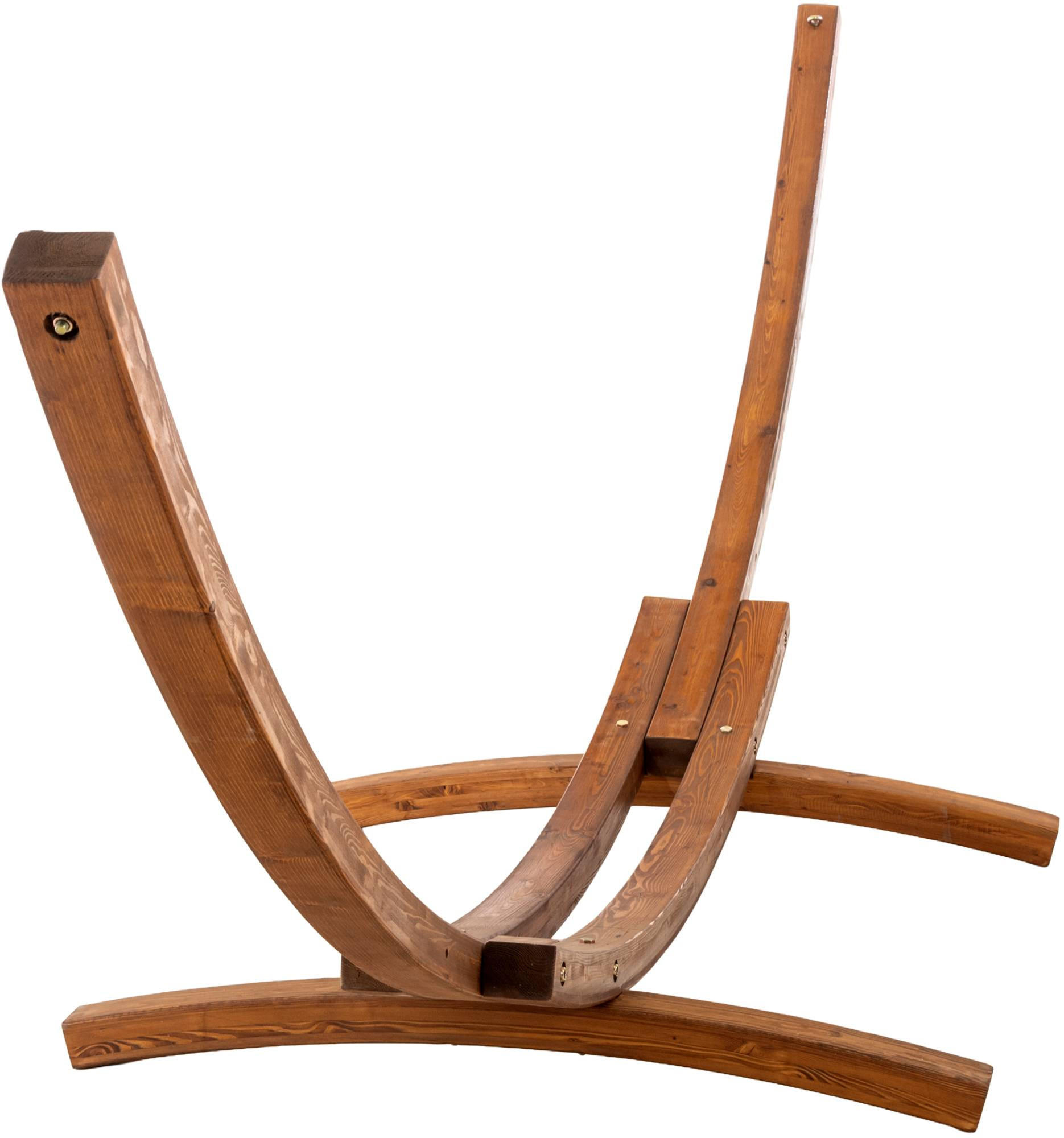 HÄNGEMATTENGESTELL Holz Natura - Eukalyptusholzfarben, Holz (120/395/116cm) - CLP
