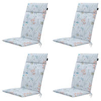 GARTENSTUHLKISSEN Donna 120/50 cm 4er-Set - Blaugrau, Textil (50/8/120cm) - Madison