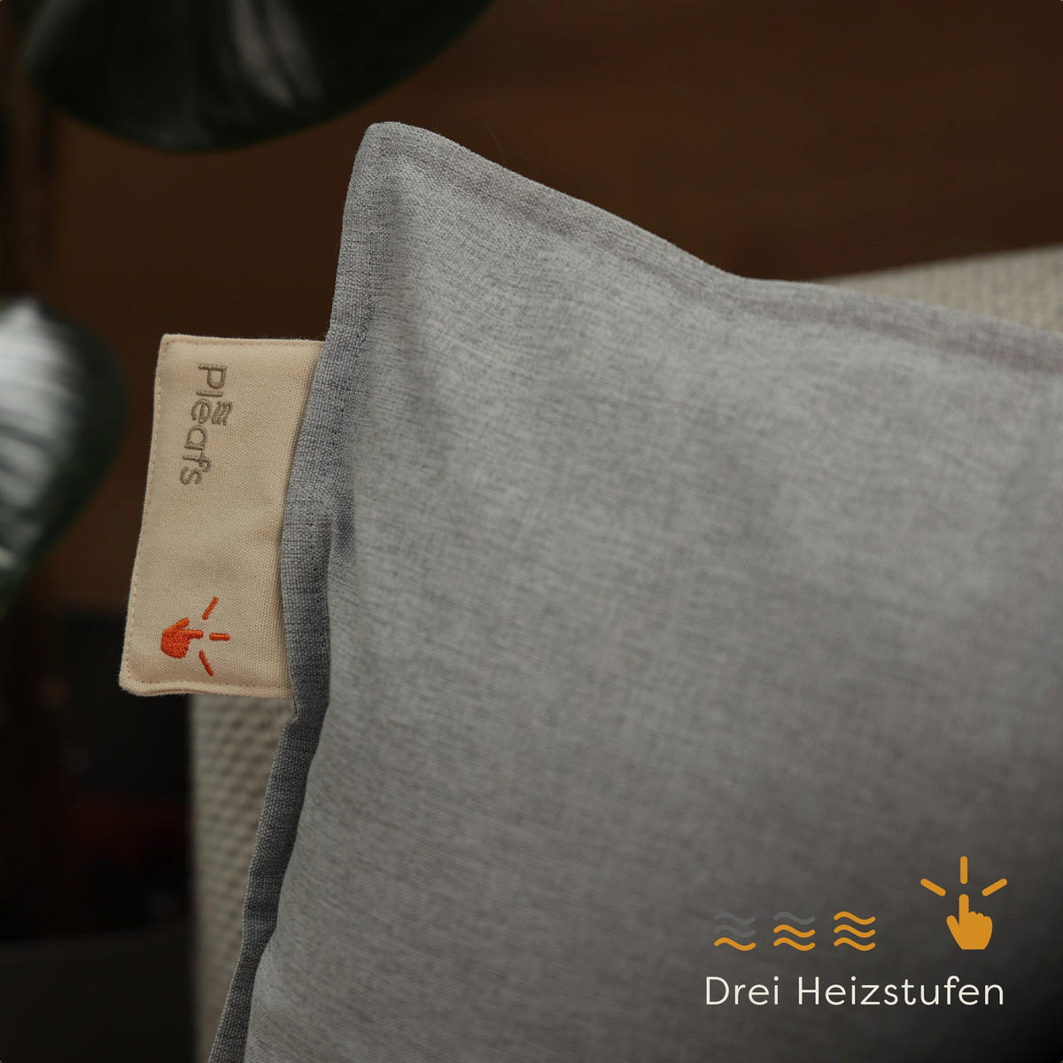 HEIZKISSEN Outdoor 45x60cm Spanich Grey - Hellgrau, Textil (45/60cm) - Pleafs