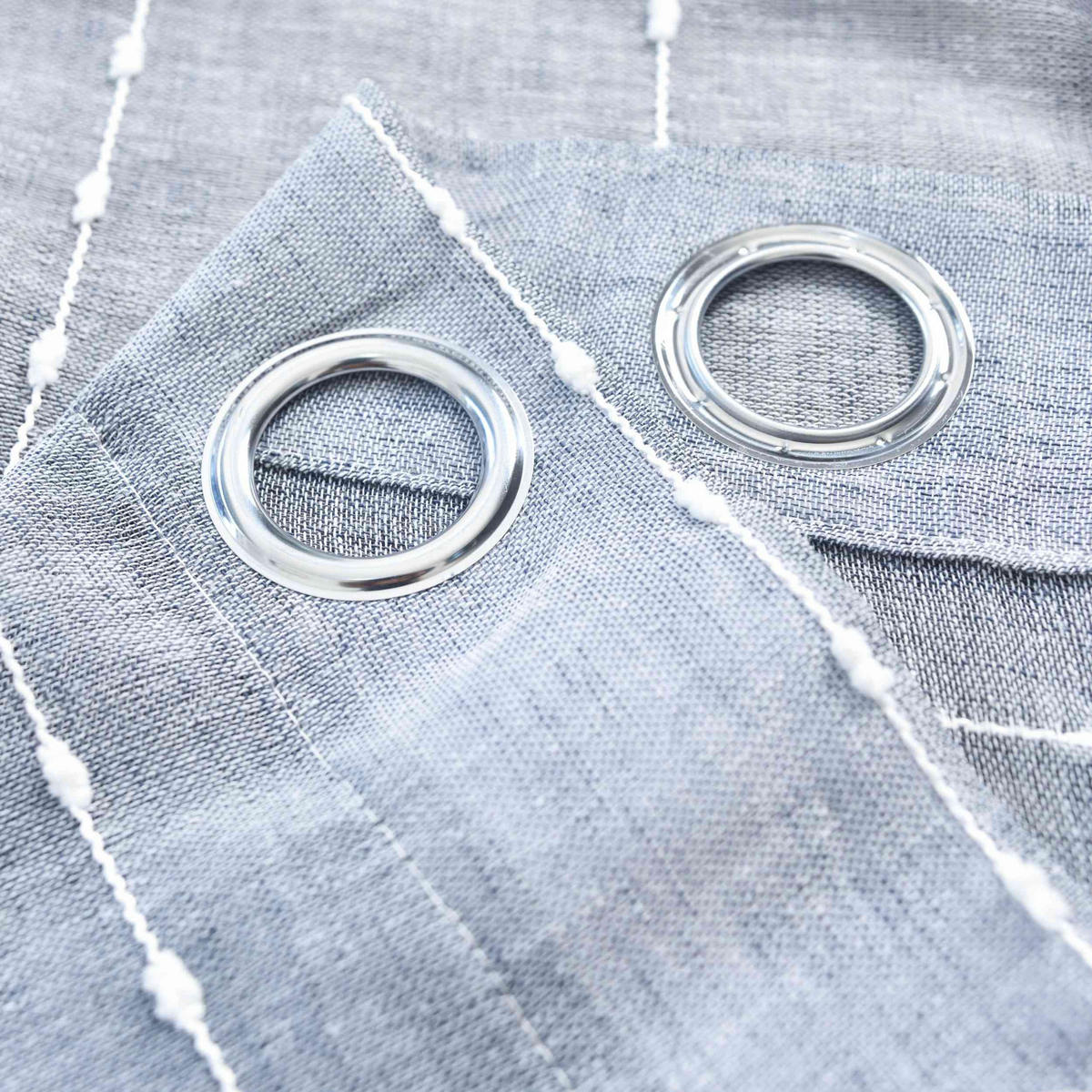 VORHANG 2ER SET »Kassel« HxB 245x140 cm Grau - Grau, Textil (140/245cm) - Gardinenbox