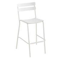 BARHOCKER, Weiß - Weiß, Metall (56/110/56cm) - Oviala