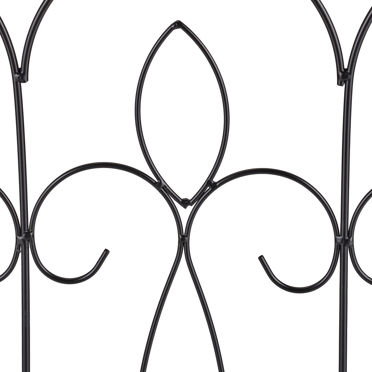 6XBEETZAUN - Schwarz, Metall (63/81/1cm) - Relaxdays