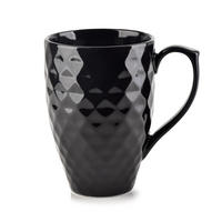 BECHER Diament Schwarz 8/11/11 cm Keramik - Schwarz, Keramik (0.28L) - Mondex
