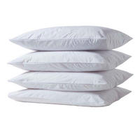 KISSENSCHONER Frottee wasserdicht 48/74 cm, 4er-Set, Hotelverschluss - Weiß, Textil (48/74cm) - Homescapes