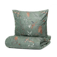 BETTWÄSCHE Foret Mikrofaser grün 220/200 cm - Grün, Textil (220/200cm) - Homla