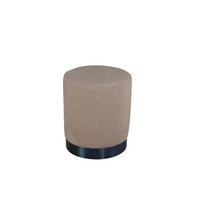 SITZPOUF BENJI Beige 35x35x43 cm - Beige, Textil (35/43/35cm) - FURNLUX