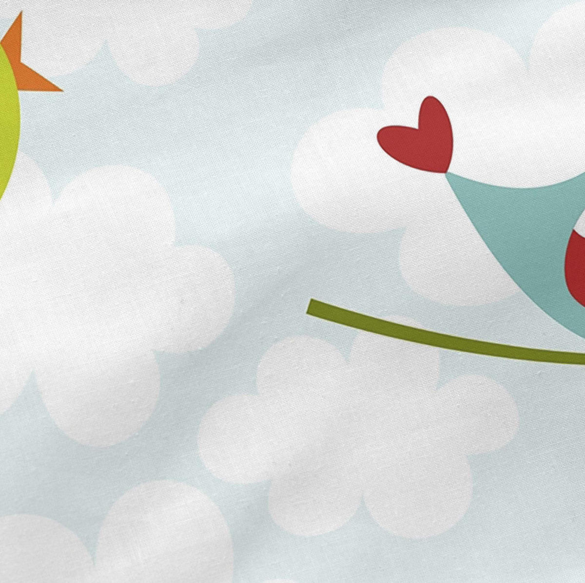 KISSENBEZUG little birds 50x75 cm mehrfarbig - Multicolor, Textil (50/75cm) - Happy Friday
