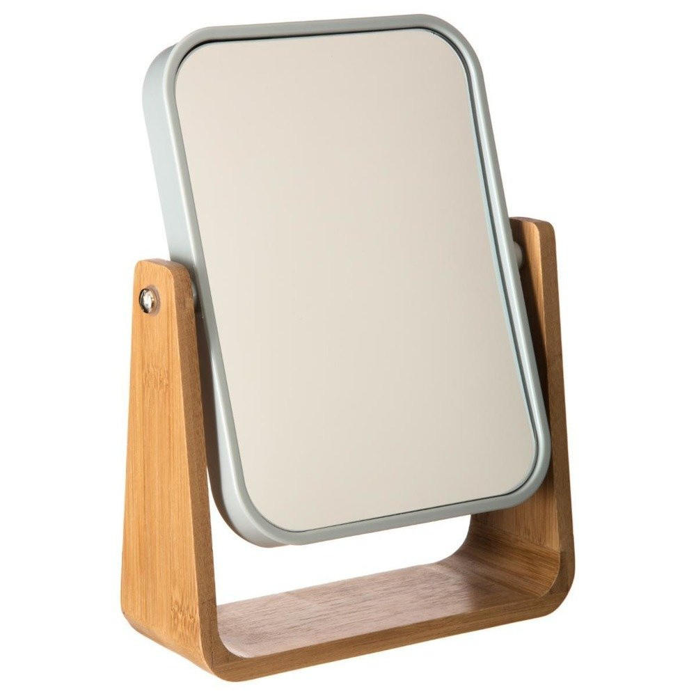 KOSMETIKSPIEGEL Bamboo 6/16/22 cm - Braun, Glas (16/22/6cm) - 5five Simply Smart
