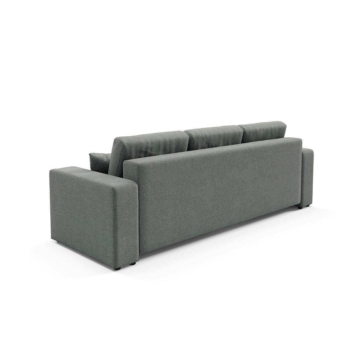 SOFA Giulia 3 Sitzplätze Grau - Grau, Holz (244/82/102cm) - Petits-meubles