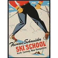 POSTER Ski Schule New Hampshire A3 Rahmenlos - Klar, Papier (29.7/5/42cm) - Nacnic