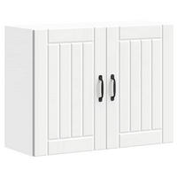 KÜCHENOBERSCHRANK Lucca mit 2 Türen 80/31/60 cm aus Holzwerkstoff Weiß - Weiß, Holz (80/60/31cm) - vidaXL