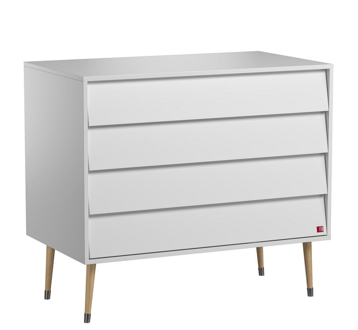 BABYZIMMER Set Bonny - 4-teilig - Weiß - Weiß, Holzwerkstoff (100/191/55cm) - QMM TraumMöbel