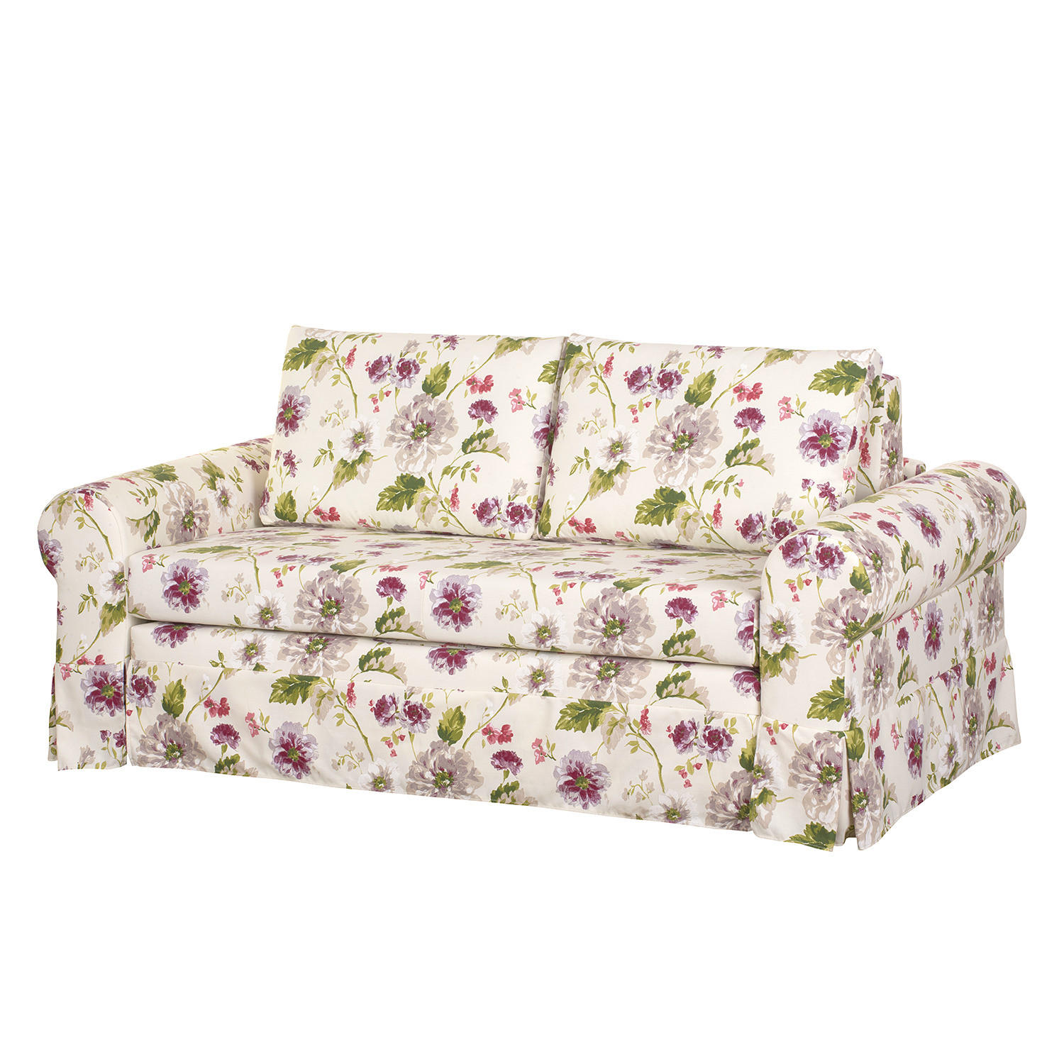 SCHLAFSOFA mit Husse - Brombeere/Creme, Textil (205/90/90cm) - home24