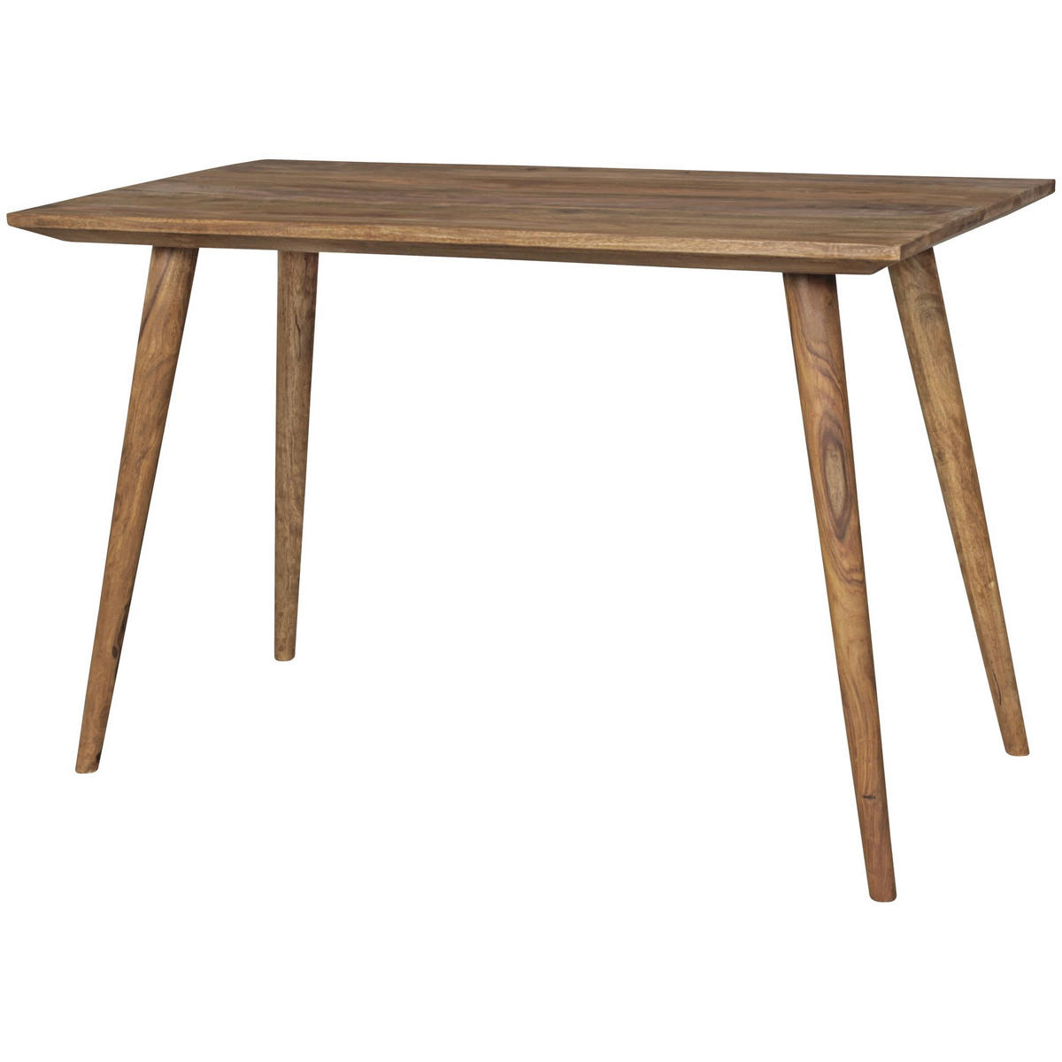 ESSTISCH Massivholz Braun Landhausstil Handgefertigt, Braun 120x60x76 cm - Braun, Holz (60/120/76cm) - KADIMA DESIGN
