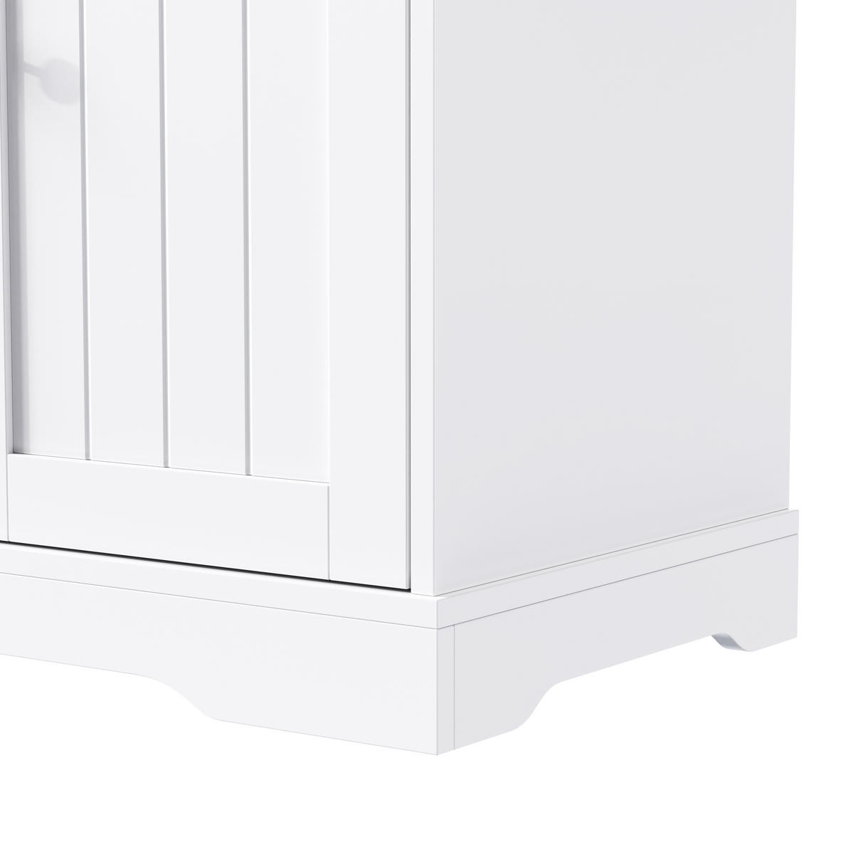 SIDEBOARD in Naturfarbe und Weiß Anrichte mit Schublade für Esszimmer, Wohnzimmer und Diele, B107/T40/H83.4 cm - Weiß, Holzwerkstoff/Metall (107/83.4/40cm) - STILVORA