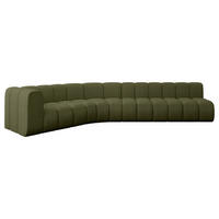 ECKSOFA modulares Sofa Karex-L2 - 399x194x70 cm Grün - Grün, Holzwerkstoff/Textil (399/194cm) - ALTDECOR