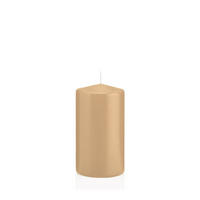 STUMPENKERZEN Sand Ø 68 x 130 mm, 12 Stück - Beige, Paraffin (7/13cm) - Wiedemann Kerzen