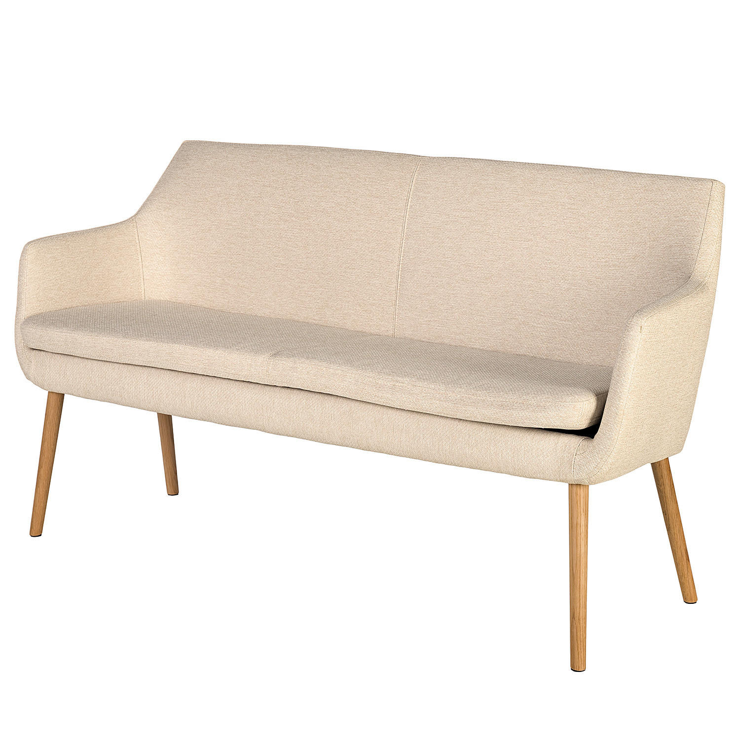 KÜCHENSOFA - Eichefarben/Beige, Eichenholz/Holz (159/86/56cm) - home24