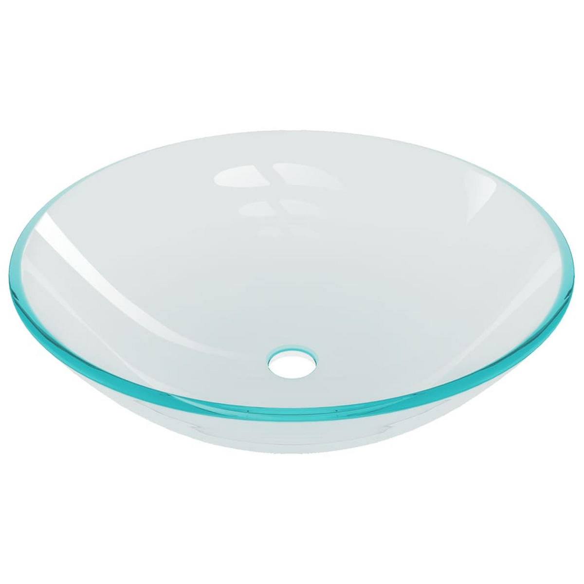 WASCHBECKEN mit Waschtischarmatur Lavigne 42/42/13 cm - Transparent, Keramik (42/13/42cm) - Nettlife