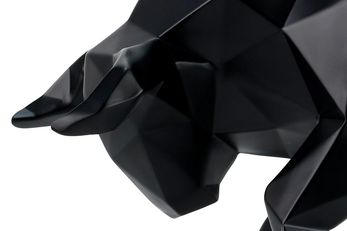 SKULPTUR Schwarz 51/26 cm - Schwarz, Stein (2.4/26/23cm) - KUNSTLOFT