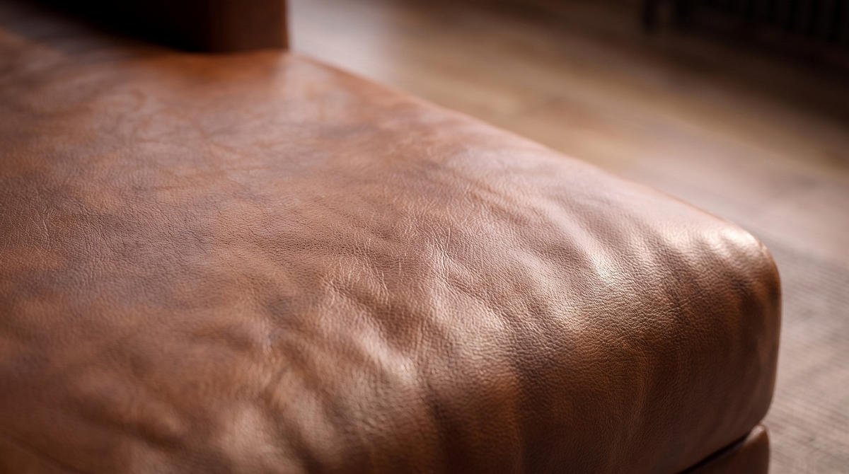 ECKSOFA MARLIN Braun Lederfaserstoff - Dunkelbraun/Schwarz, Leder/Kunststoff (262/168cm) - KAWOLA