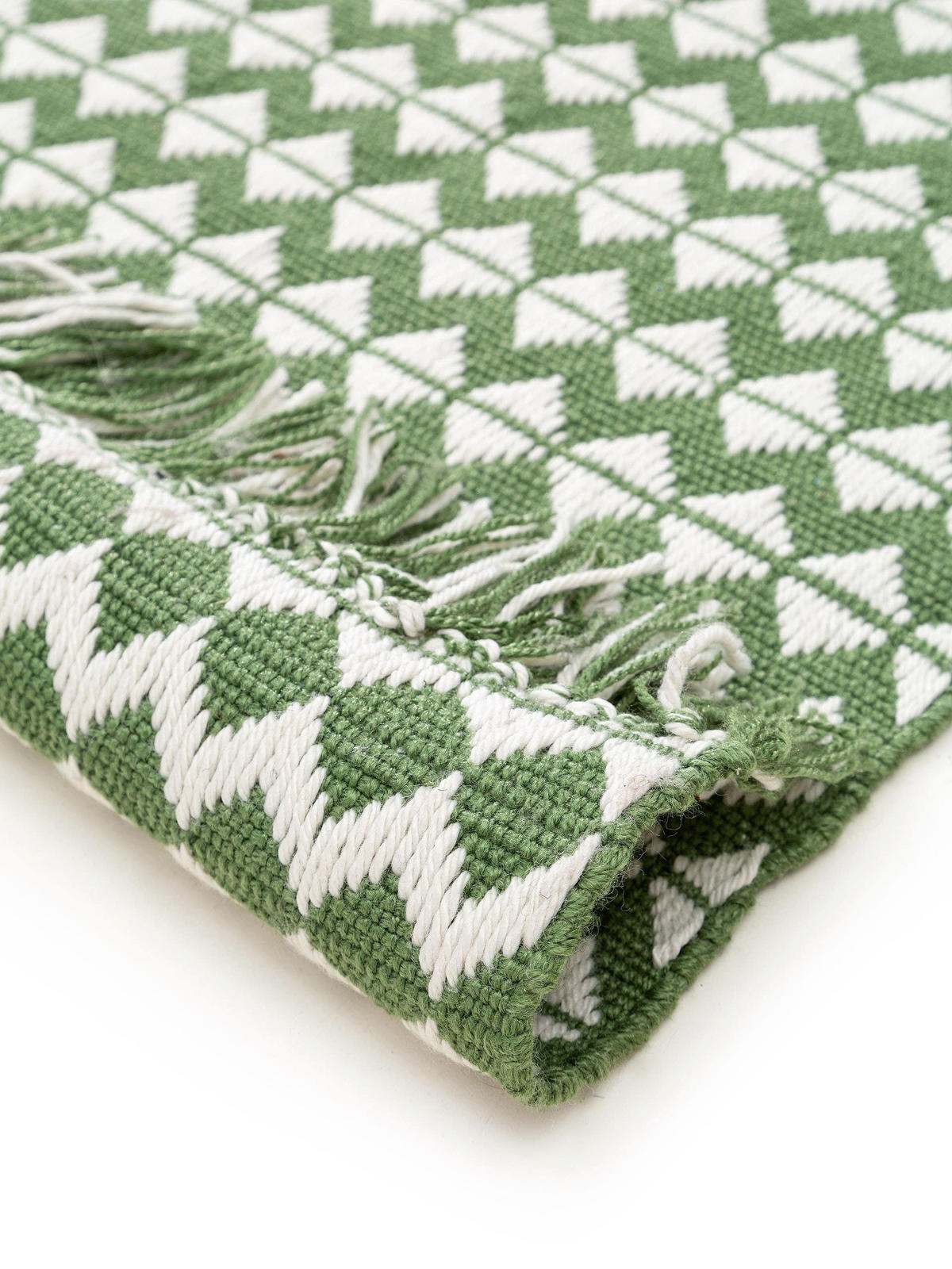 TEPPICH aus recyceltem Material Morty Grün 200x300 cm - Grün, Textil (200/300cm) - benuta Pure