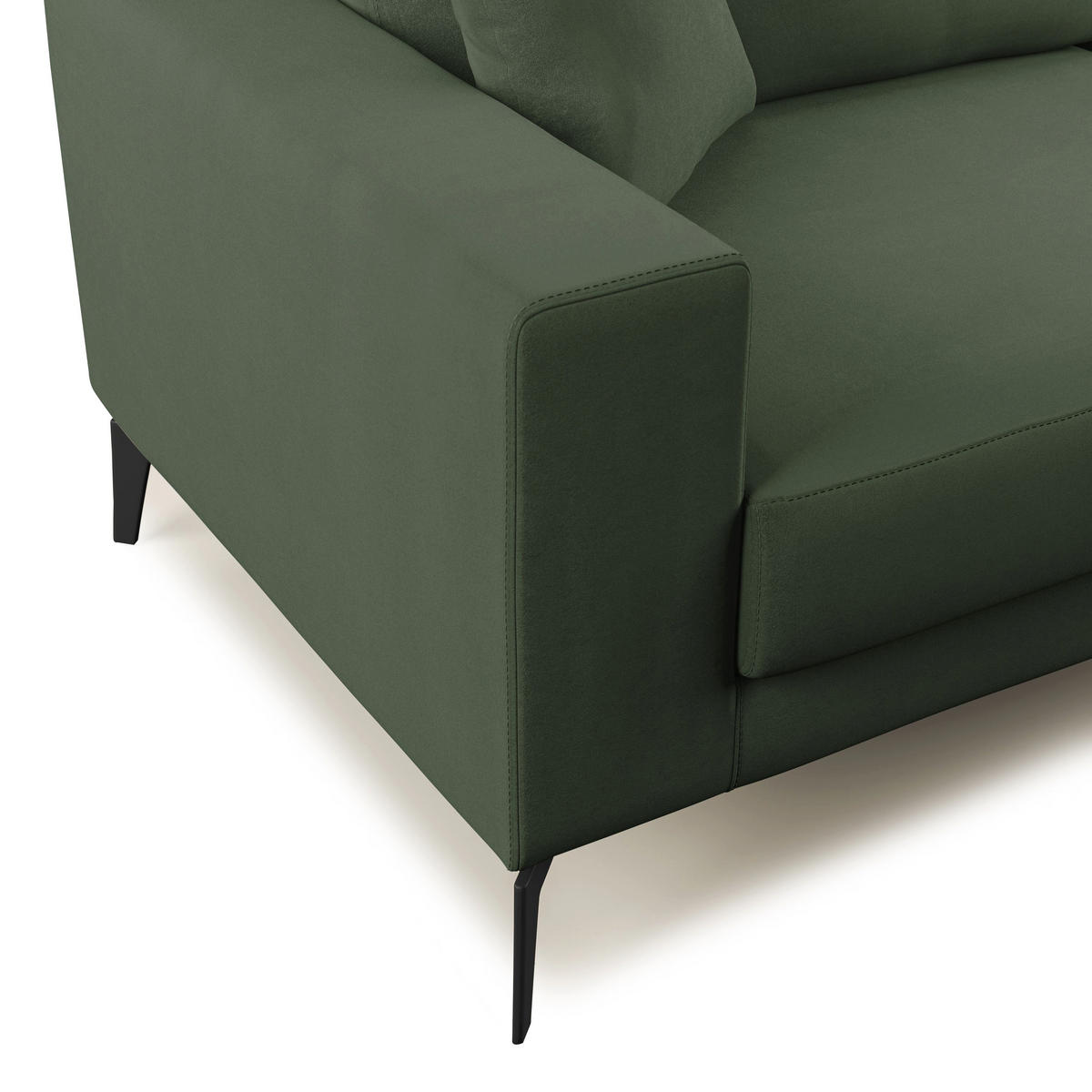 LINEARSOFA Prestige - Grün, Textil (146/95/91cm) - Divani.store