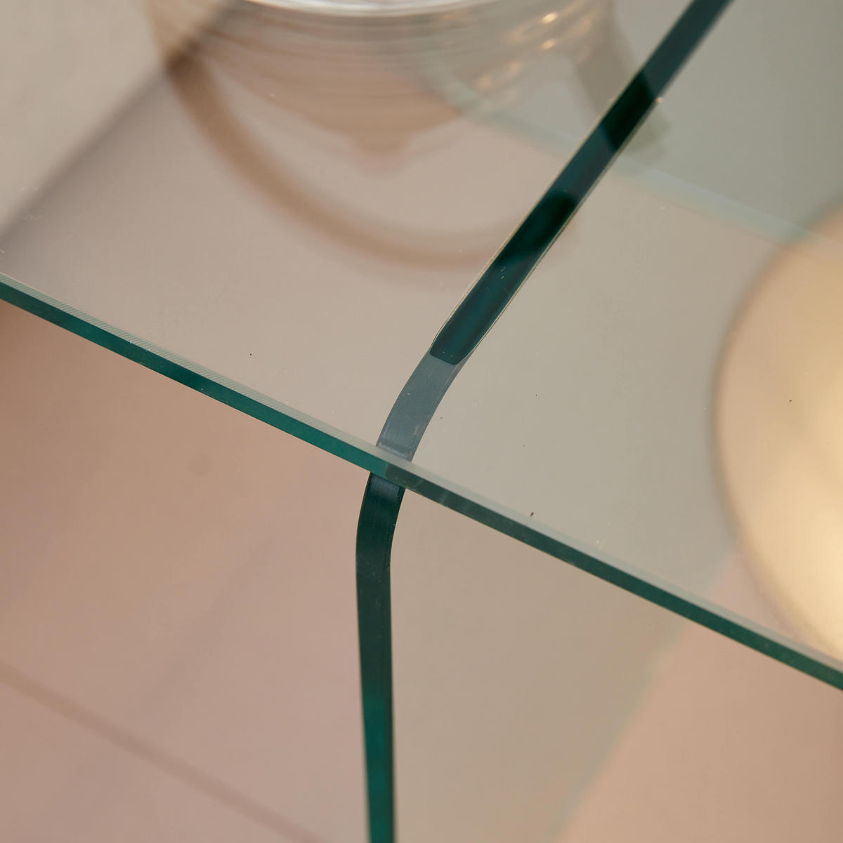 BEISTELLTISCH Transparent 45/45/51 cm aus Glas - Klar, Glas (45/45/51cm) - PANGIVO