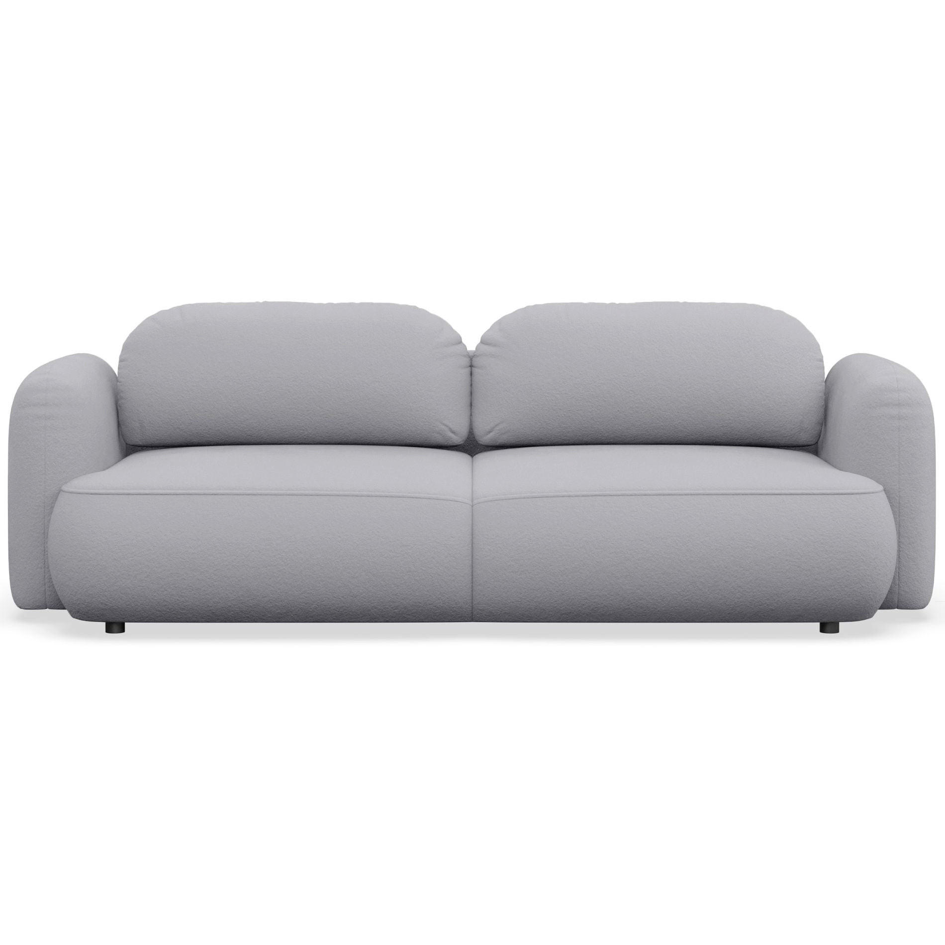 3-SITZER SCHLAFSOFA Tvoya Hellgrau Chenille - Hellgrau/Schwarz, Kunststoff/Textil (253/82/110cm) - Selsey