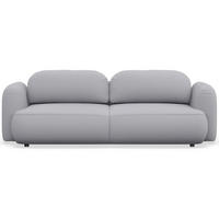 3-SITZER SCHLAFSOFA Tvoya Hellgrau Chenille - Hellgrau/Schwarz, Kunststoff/Textil (253/82/110cm) - Selsey