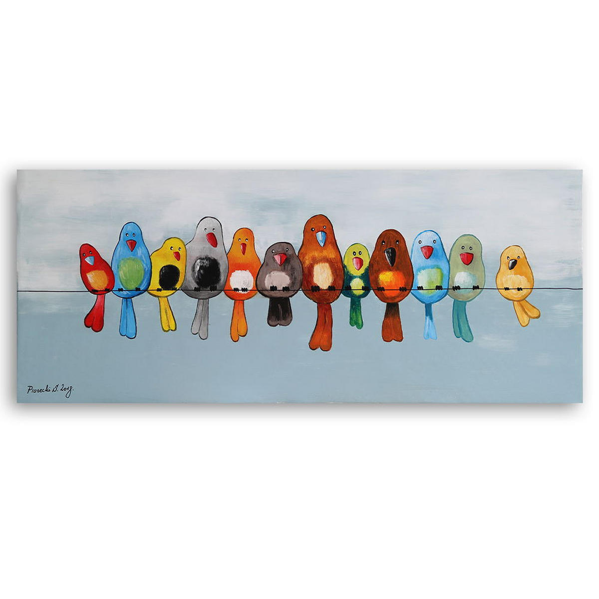 KUNSTDRUCK Bunt 150/50 cm - Multicolor, Textil (150/50cm) - KUNSTLOFT