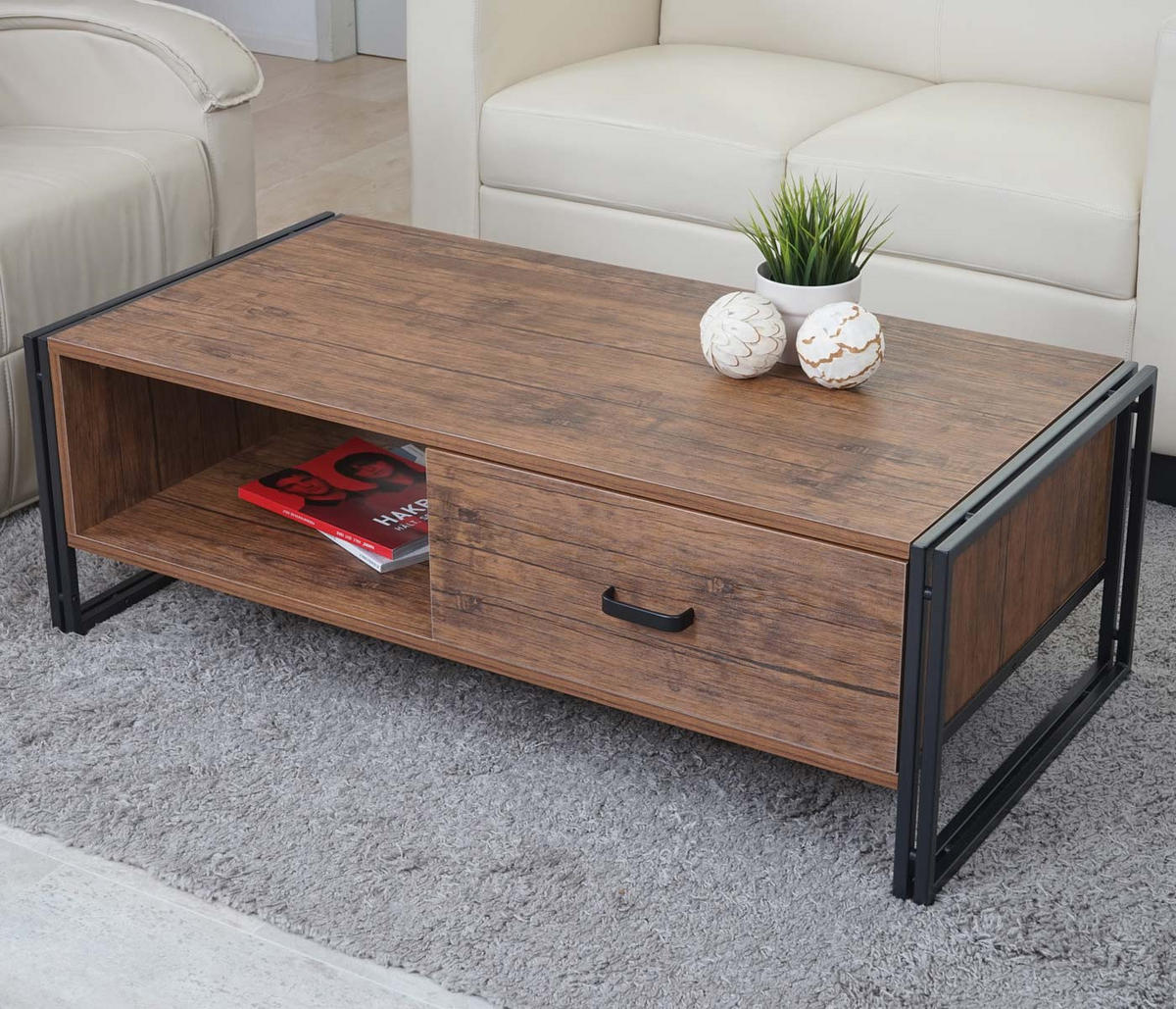 COUCHTISCH rechteck Wildeiche Dekor - Wildeiche, Holz (60/120/41cm) - MCW