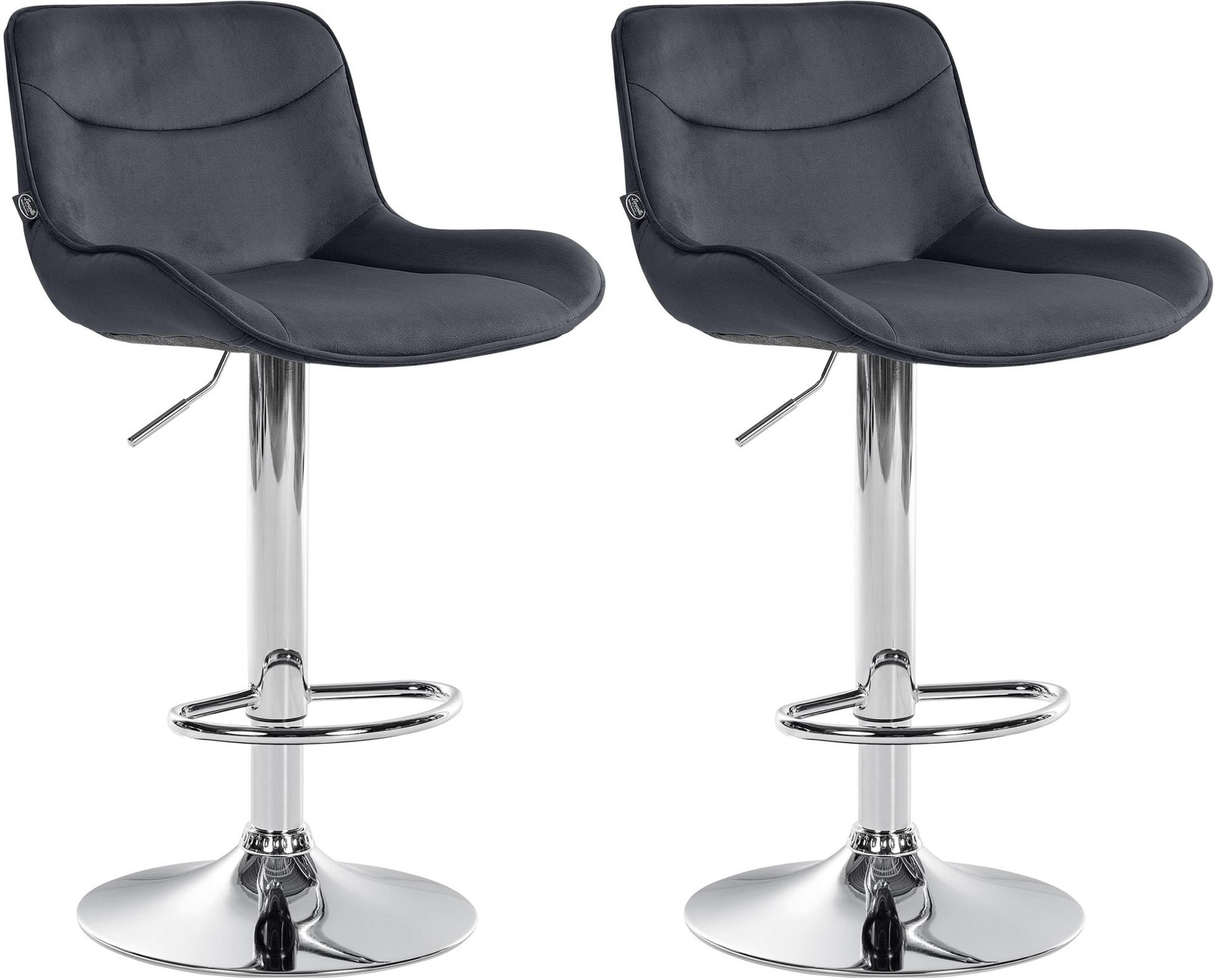 TPFLiving Barhocker Schwarz 49x106x51 cm