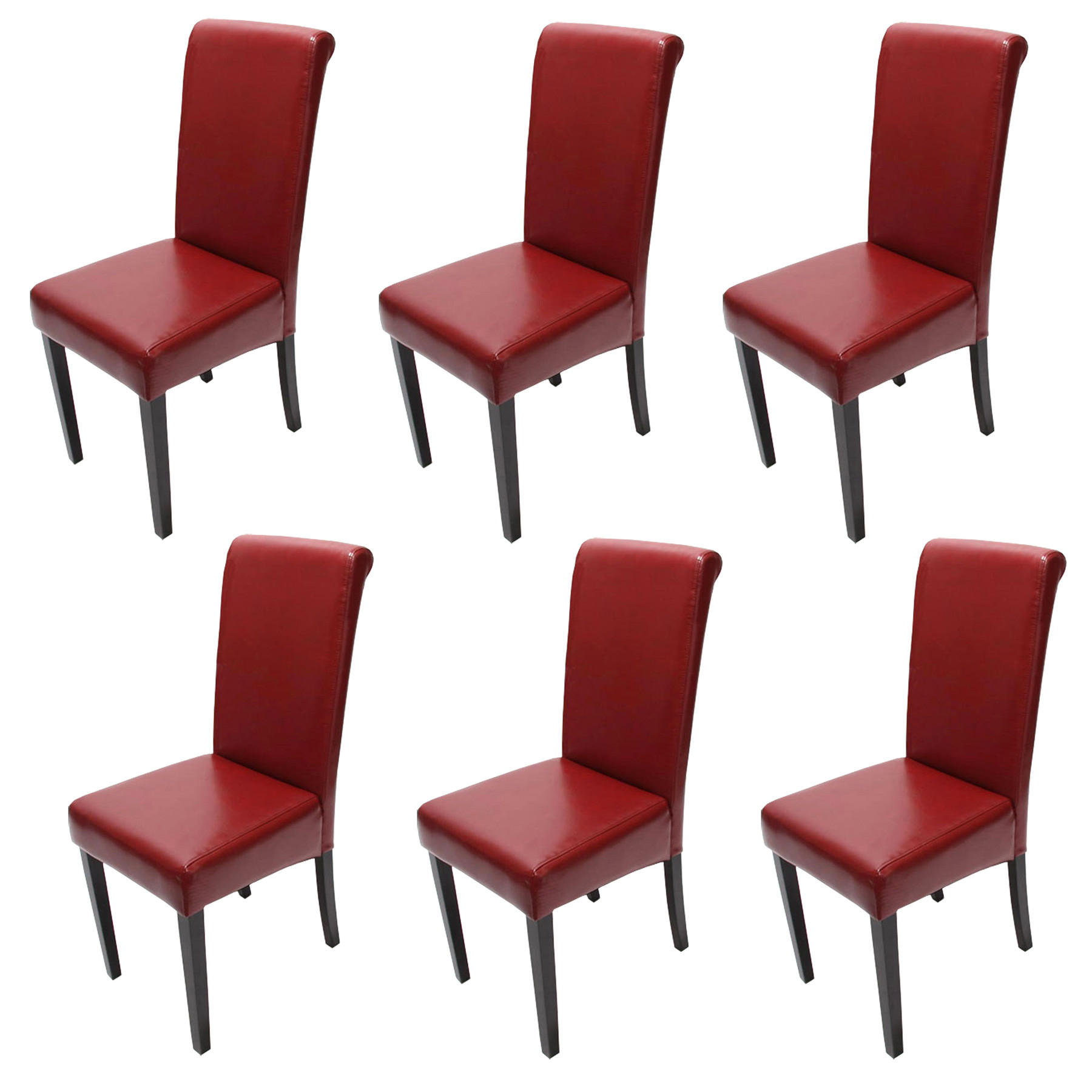 Chefgastro Esszimmerstuhl Rot 41x99x60 cm