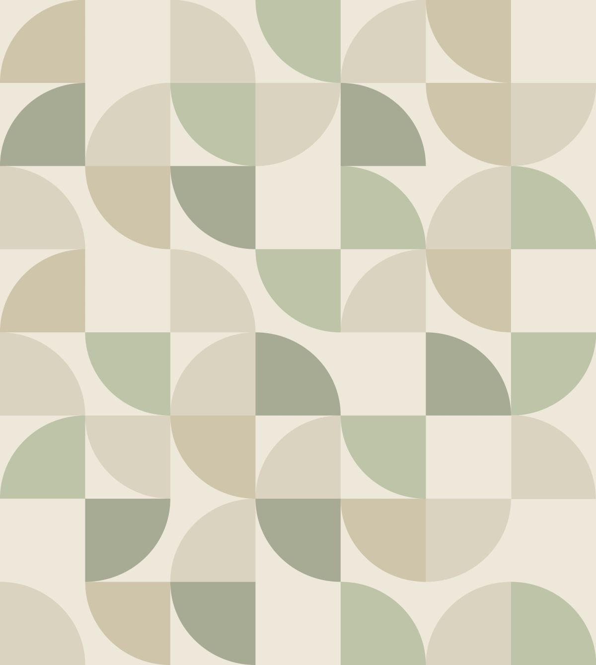 FOTOTAPETE geometrische Formen 250 x 279 cm - Grün, Papier (250/279cm) - ESTAhome