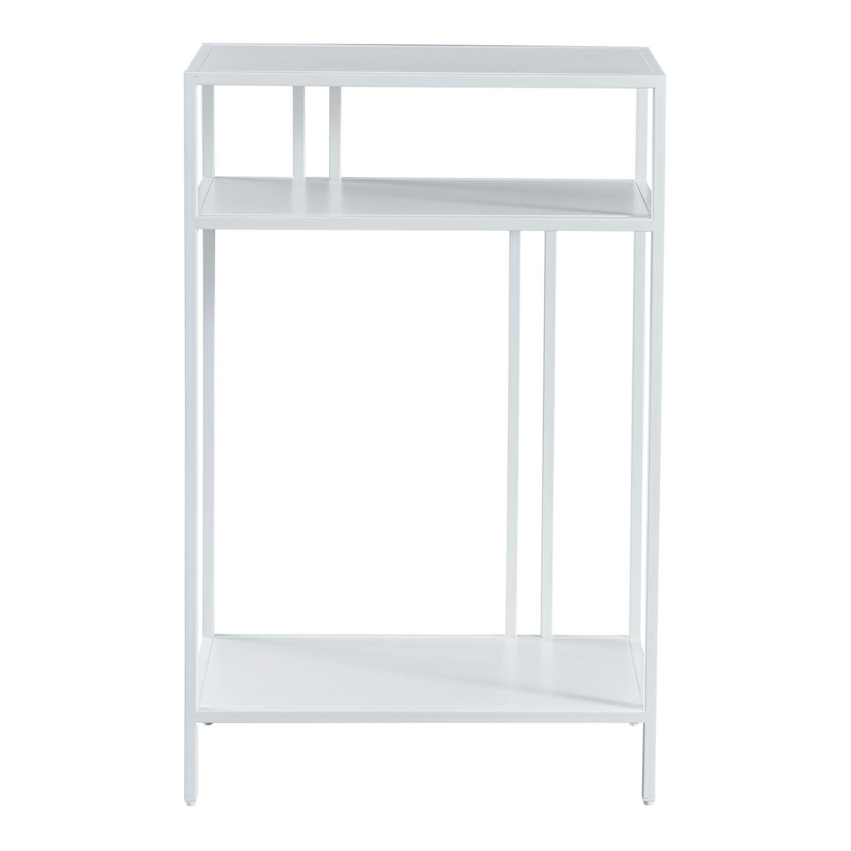 KONSOLENTISCH Kumlinge - Weiß, Metall (30/55/85cm) - [en.casa]