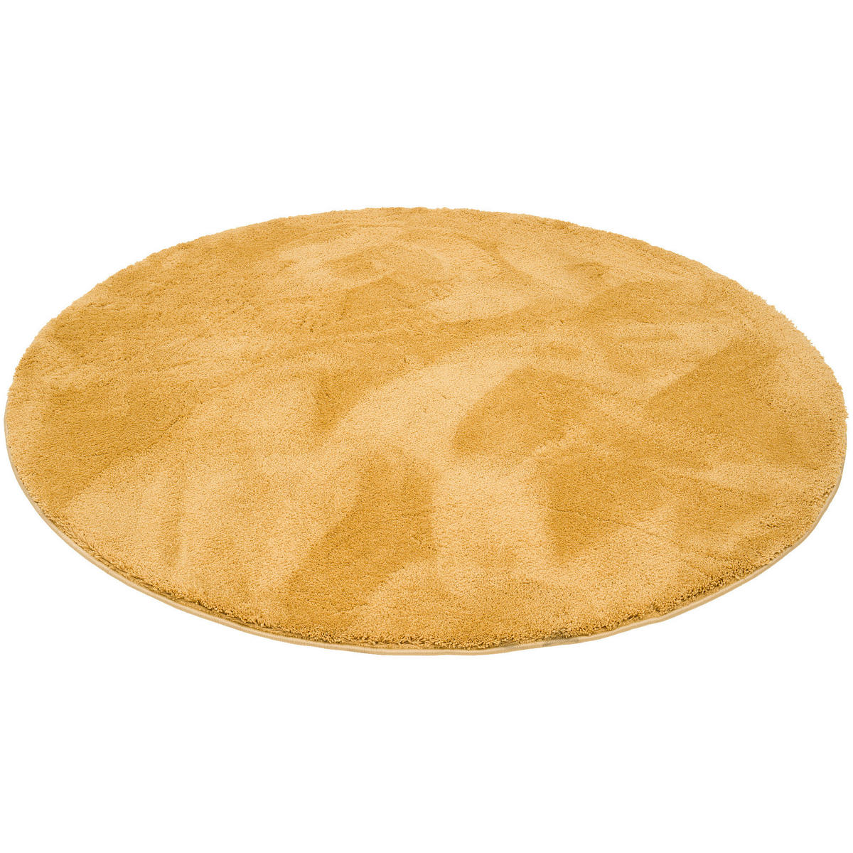 SUPER SOFT KINDER HOCHFLOR TEPPICH SILKY KIDS RUND - Goldfarben, Textil (200/200cm) - Pergamon