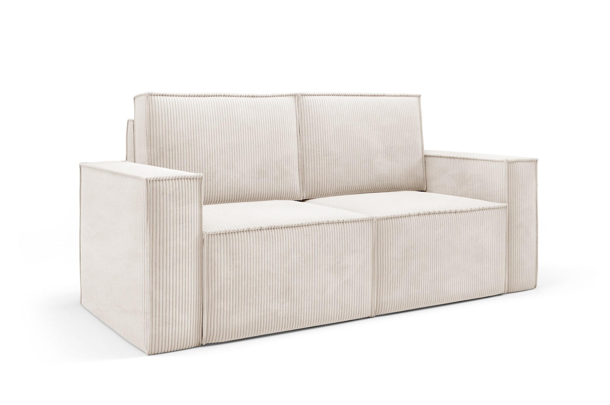 SOFA Orto Beige, Zweisitzer Polstersofa - Beige, Holzwerkstoff/Textil (178/93/82cm) - Bettso