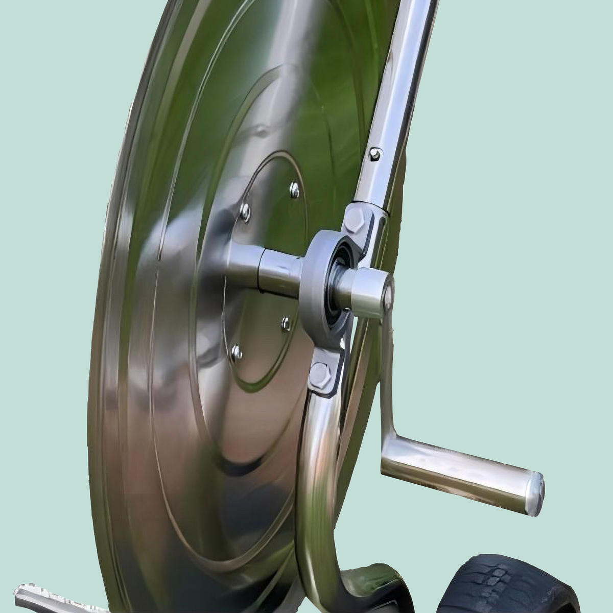 SCHLAUCHWAGEN - Silberfarben, Kunststoff/Metall (61/94/60cm) - Relaxdays