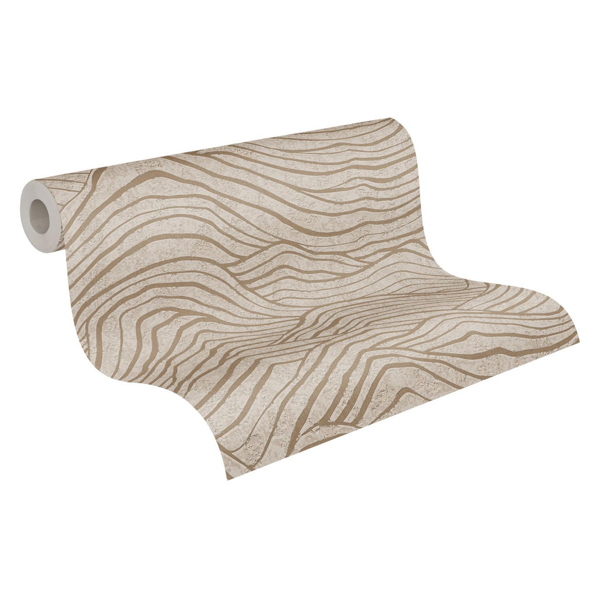 VLIESTAPETE Beige 53/1005 cm - Beige, Textil (53/1cm) - KUNSTLOFT