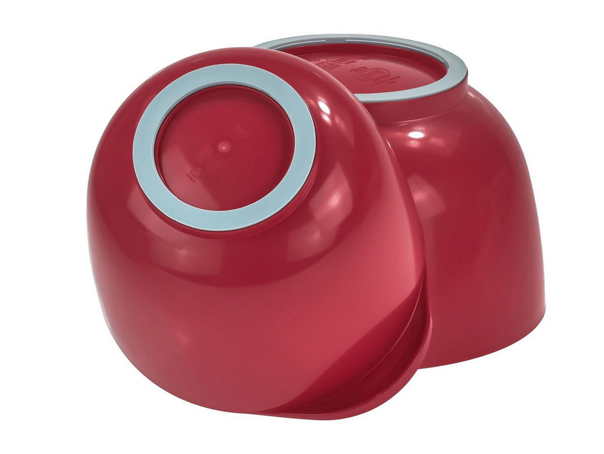 RÜHRSCHÜSSEL-SET Margrethe New rot (2tlg) - Rot, Kunststoff (21/15cm) - Rosti