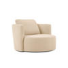 DREHSESSEL Bliss aus Boucle beige - Beige, Textil (92/75/92cm) - Micadoni